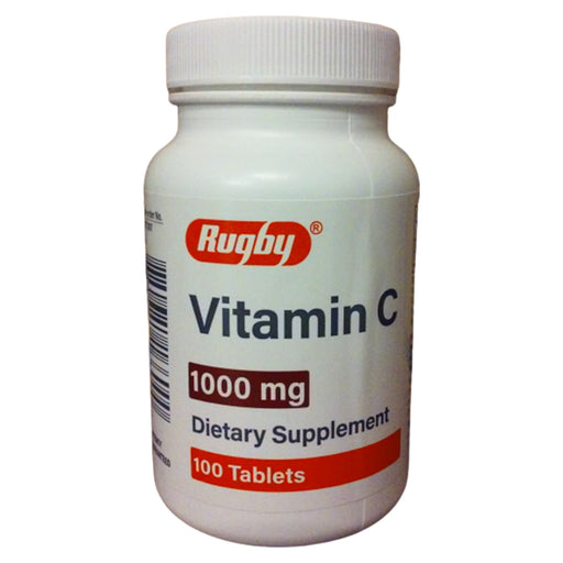 Immune System Support | Rugby Vitamin C 1000mg Tablets 100 Count