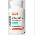 Vitamin C 250mg Chewable Tablets Orange Flavored 100 Count