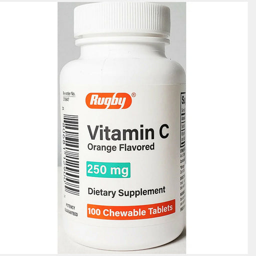 Immune System Support | Vitamin C 250mg Chewable Tablets Orange Flavored 100 Count