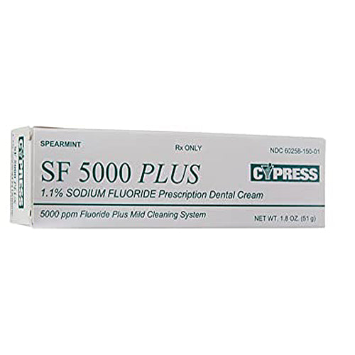 SF 5000 Plus, Sodium Fluoride 1.1% Dental Cream — Mountainside Medical
