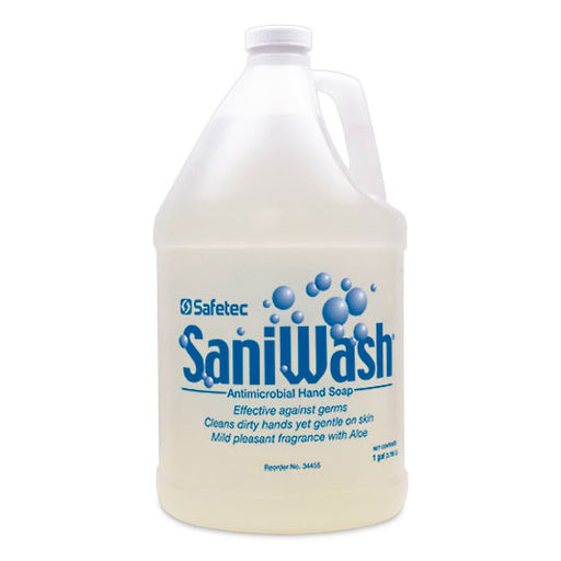 Antimicrobial Hand Soap | Safetec Saniwash Antimicrobial (PCMX) Hand Soap with Aloe Vera (1 Gallon)