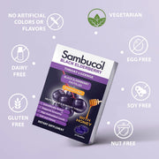 Buy Emerson Healthcare Sambucol Black Elderberry Throat Lozenges Pastilles with Vitamin C & Zinc, 20 Count  online at Mountainside Medical Equipment