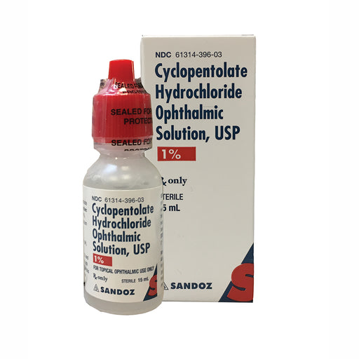 Buy Sandoz Cyclopentolate Hydrochloride Ophthalmic Solution Eye Drops 1% (Dilate Eye Drops)  online at Mountainside Medical Equipment