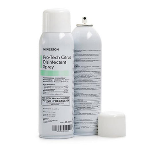 Buy McKesson McKesson Pro-Tech Surface Disinfectant Cleaner Aerosol Spray with Citrus Scent 16 oz  online at Mountainside Medical Equipment
