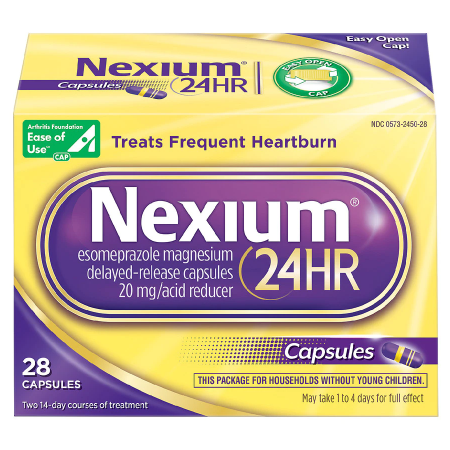 Buy Cardinal Health Nexium 24HR Heartburn Relief 20 mg, 28 Tablets  online at Mountainside Medical Equipment