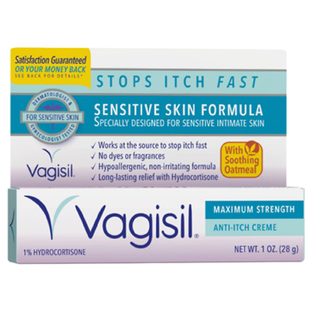 Buy Cardinal Health Vagisil Sensitive Skin Formula Anti-Itch Cream, 1 oz.  online at Mountainside Medical Equipment