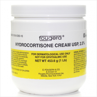 Sandoz-Fougera Hydrocortisone Cream 1% Anti-Itch 454 gram Jar (1 Pound) | Mountainside Medical Equipment 1-888-687-4334 to Buy