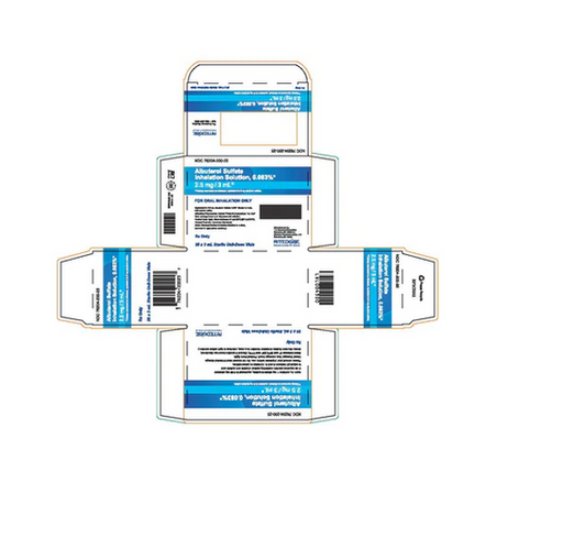 Buy Ritedose Pharmaceuticals Albuterol inhalation Solution 0.083%, 3mL, 25/Box  (Rx)  online at Mountainside Medical Equipment