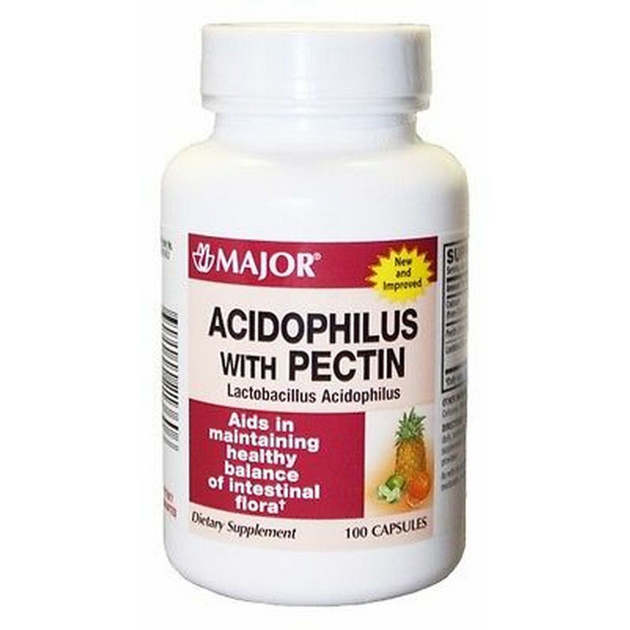 Acidophilus with Pectin Capsules, 100 ct — Mountainside Medical Equipment