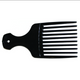 Hair Pick Comb, 5.5 inch Mini-Pick Black