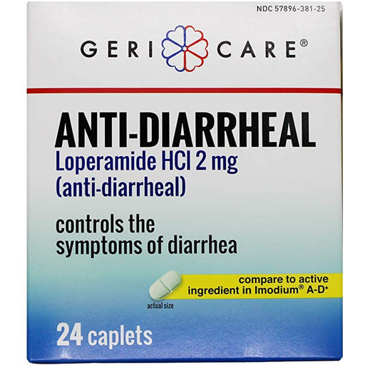 Buy Cardinal Health Anti-Diarrheal Pills (Loperamide 2 mg), 24 Caplets  online at Mountainside Medical Equipment