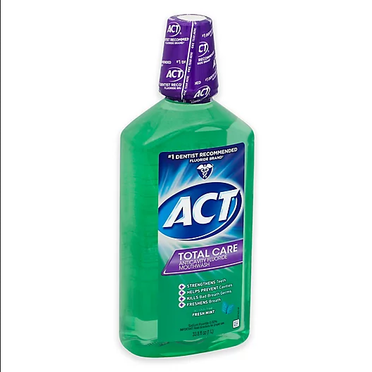 Buy Cardinal Health ACT Total Care Anticavity Fluoride Mouthwash Fresh Mint, 18 fl oz  online at Mountainside Medical Equipment