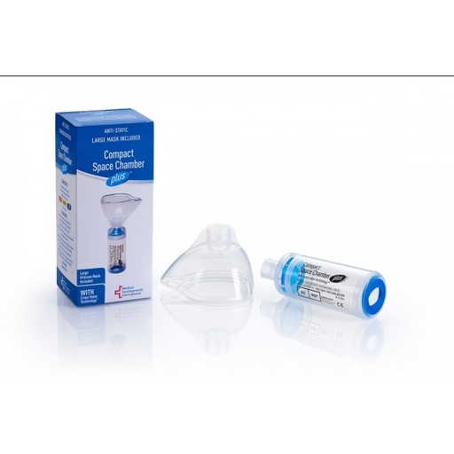 Respiratory Supplies | Anti-Static Compact Space Chamber Plus Inhaler Holding Chamber with Medium Mask