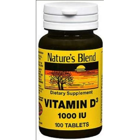 Buy Cardinal Health Nature's Blend Vitamin D3 1000 IU Tablets, 100 Count  online at Mountainside Medical Equipment