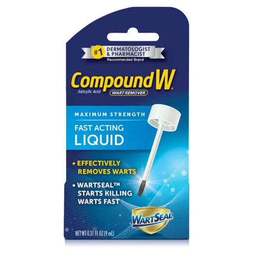Buy Cardinal Health Compound W Maximum Strength Fast Acting Liquid Wart Remover, 0.31 fl. Oz.  online at Mountainside Medical Equipment
