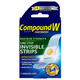 Compound W Maximum Strength One Step Invisible Wart Remover Strips, 14 Count