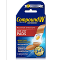 Compound W Maximum Strength One Step Waterproof Wart Remover Strips, 14 Count