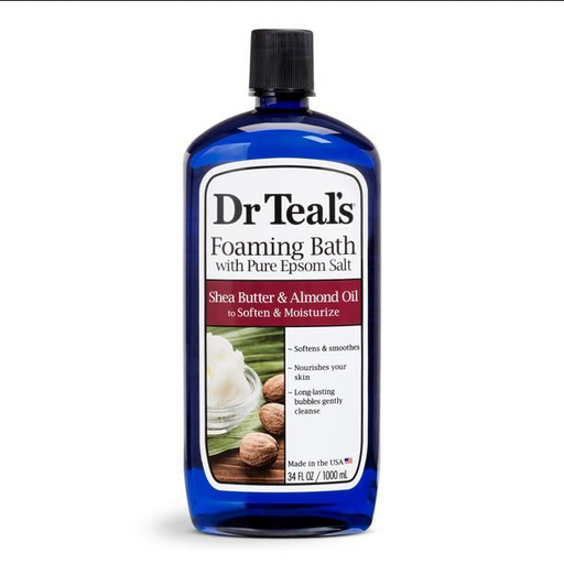 Skin Care | Dr Teal's Epsom Salt Moisturizing Shea Butter and Almond Oil Foaming Bath, 34 fl oz. Bottle