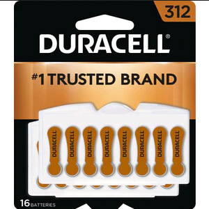 Buy Cardinal Health Duracell EasyTab Hearing Aid Batteries Size 312, 16 Batteries  online at Mountainside Medical Equipment