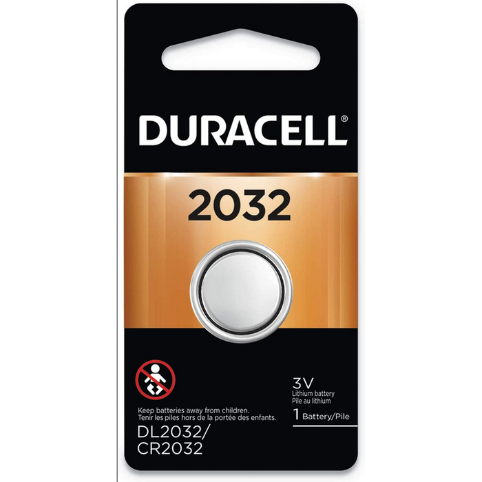 Duracell - 2032 3V Lithium Coin Battery - with Bitter Coating - 1 Count 