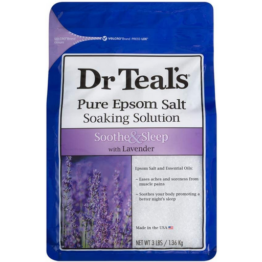 Buy Cardinal Health Dr Teal's Epsom Salt Soaking Solution, Soothe & Sleep Lavender, 3lb Bag  online at Mountainside Medical Equipment