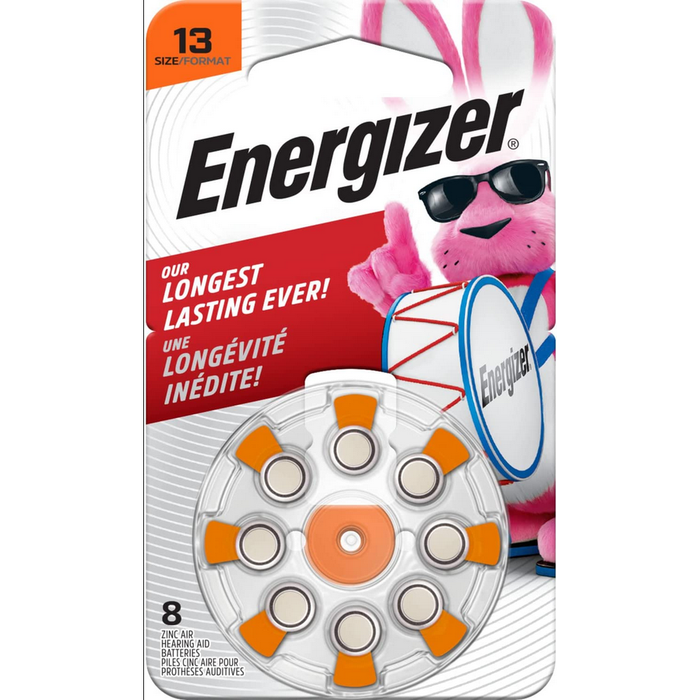 Buy Cardinal Health Energizer Hearing Aid Batteries Size 13 Orange Tab, 8 Batteries  online at Mountainside Medical Equipment