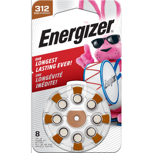 Buy Cardinal Health Energizer Hearing Aid Batteries Size 312 Brown Tab, 8 Batteries  online at Mountainside Medical Equipment