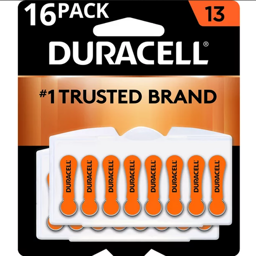 Buy Cardinal Health Duracell EasyTab Hearing Aid Batteries Size 13, 16 Batteries  online at Mountainside Medical Equipment