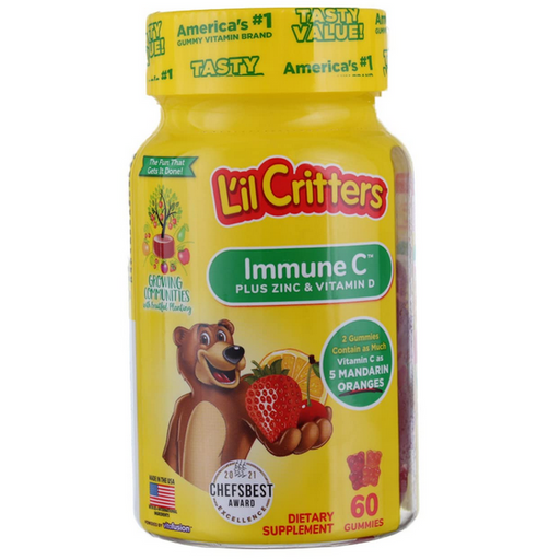 Cardinal Health L'il Critters Immune C Plus Zinc and Vitamin C Immune Health Supplement, 60 Gummies | Mountainside Medical Equipment 1-888-687-4334 to Buy