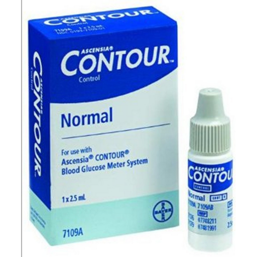 Buy Cardinal Health Bayer Contour Normal Control Solution for Blood Glucose Monitor, 2.5. mL Vial  online at Mountainside Medical Equipment