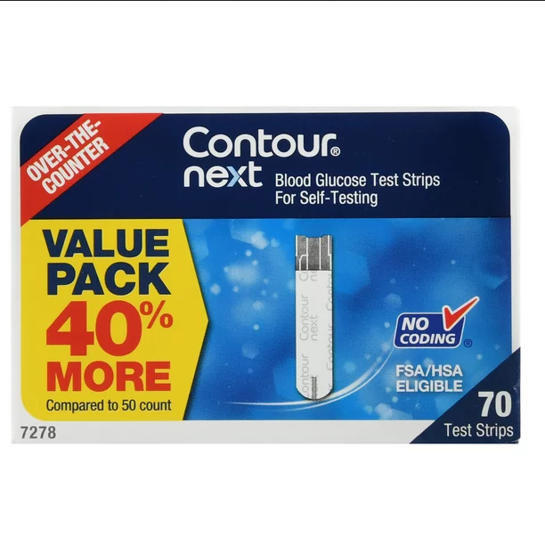 Buy Cardinal Health Contour Next Blood Glucose Test Strips, 70 ct  online at Mountainside Medical Equipment