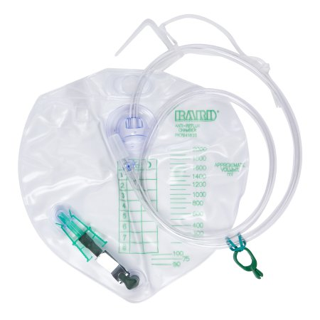 Buy McKesson Bard Urinary Drain Bag with Anti-Reflux Valve, Sterile, 2000 mL Vinyl  online at Mountainside Medical Equipment