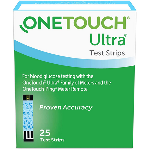 Buy Cardinal Health OneTouch Ultra Blue Blood Glucose Test Strips, 25 count  online at Mountainside Medical Equipment