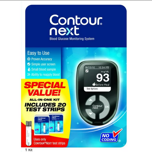 Buy Cardinal Health Contour Next Blood Glucose Monitoring System Kit  online at Mountainside Medical Equipment