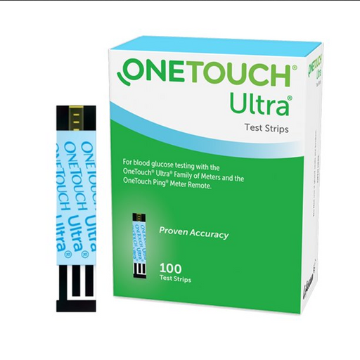 OneTouch Ultra Blue Blood Glucose Monitoring Test Strips, 100 ct —  Mountainside Medical Equipment