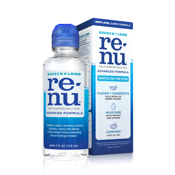 Renu Advanced Contact Lens Solution: Clean, Disinfect & Hydrate   Mountainside Medical