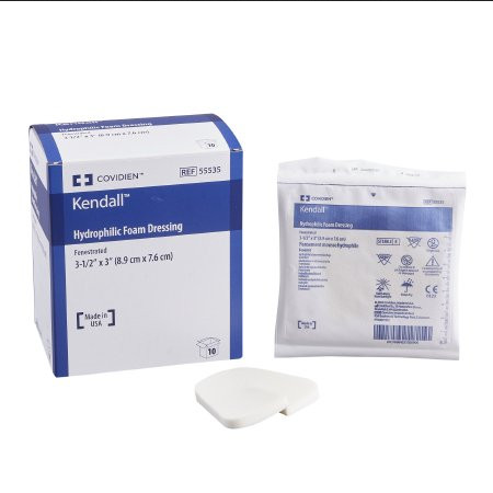 Kendall Healthcare Fenestrated Sterile Foam Dressing, 3-1/2 X 3 Inch Square | Mountainside Medical Equipment 1-888-687-4334 to Buy