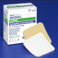Foam Wound Care Dressings | Hydrophilic Foam Dressing, Non-Adhesive without Border, 6 X 6 Square
