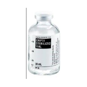 Buy Fresenius Kabi Fresenius Kabi Empty Sterilized Glass Vial 30 mL, 25/pack  online at Mountainside Medical Equipment