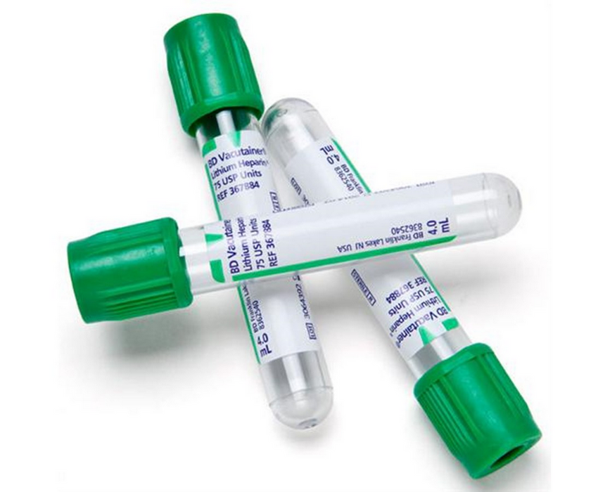 Buy BD BD 366667 Vacutainer Lithium Heparin 3 mL Blood Collection Tubes 13mm x 75mm, 100/box  online at Mountainside Medical Equipment