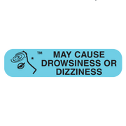 Buy Cardinal Health May Cause Drowsiness or Dizziness Label, 1000 count  online at Mountainside Medical Equipment
