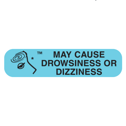 Buy Cardinal Health May Cause Drowsiness or Dizziness Label, 1000 count  online at Mountainside Medical Equipment