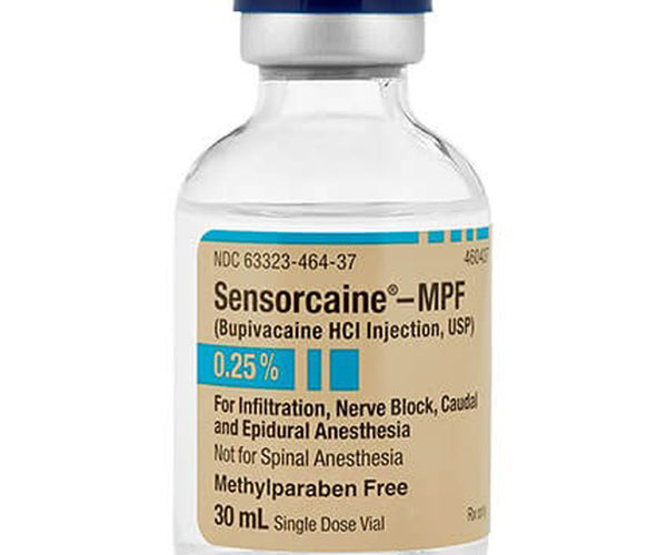 Sensorcaine MPF (Bupivacaine HCL Injection) 0.25% 30 mL Single-dose Vi ...