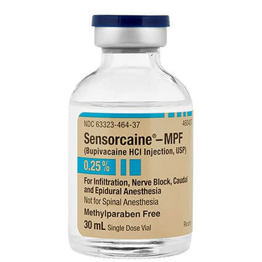  | Sensorcaine MPF (Bupivacaine HCL Injection) 0.25% 30 mL Single-dose Vials - 25 Pack