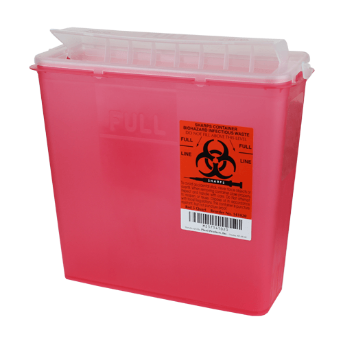 Buy Dynarex Sharps Container, Economy 5 quart (Red)  online at Mountainside Medical Equipment