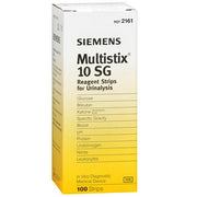 Multistix 10 SG Urine Reagent Strips by Siemens 2161 for Glucose, Protein, and Ketone Urine Health Testing.
