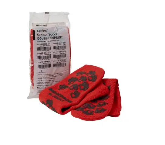 Adult XL Non Skid Socks Double Sided Red — Mountainside Medical Equipment