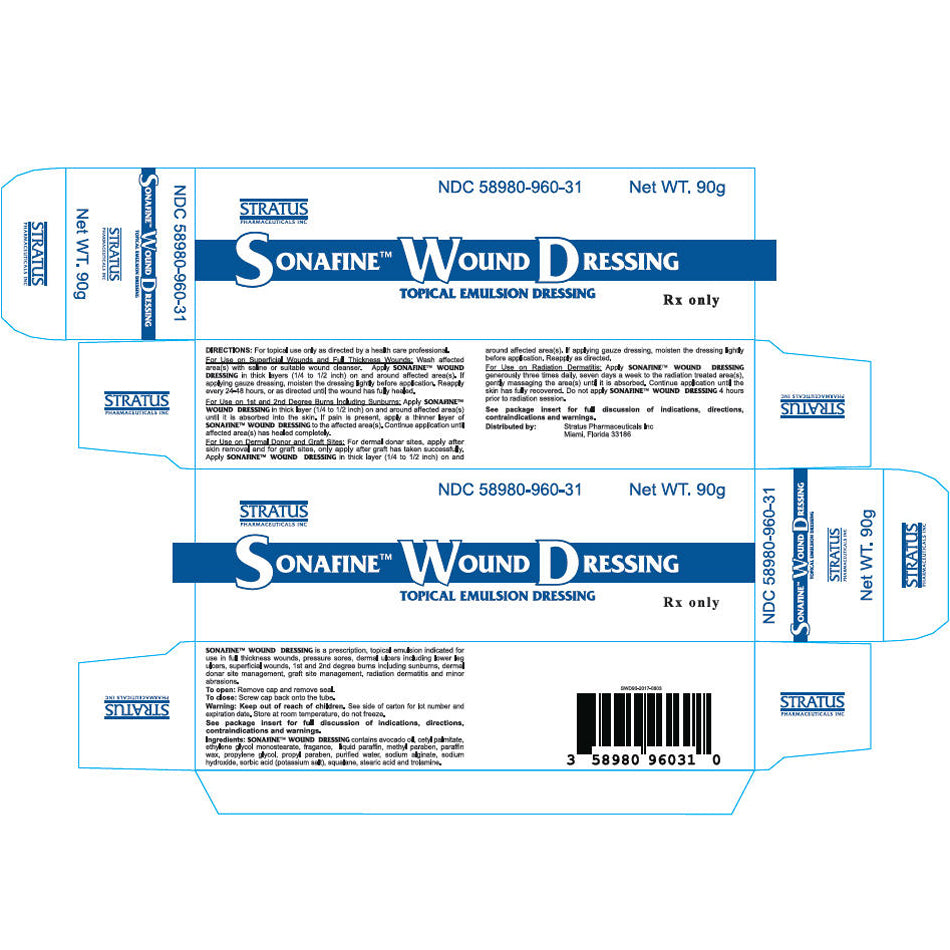 Sonafine Wound Dressing Emulsion Topical Dressing