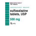 Sulfasalazine Tablets 500 mg Greenstone, 100 Count