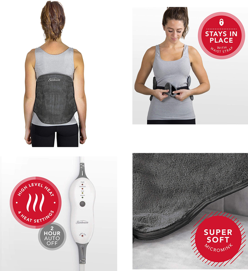 Buy Sunbeam Products Heated Back Wrap, 23" x 15" - Sunbeam  online at Mountainside Medical Equipment